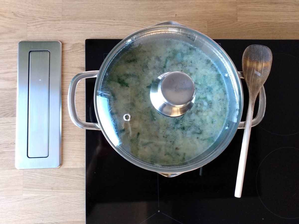 Cícerovo - špenátová polievka