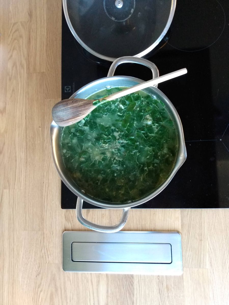 Cícerovo - špenátová polievka